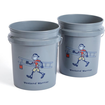 Life Is Good Weekend Warrior 5 Gallon Bucket, 2-pack