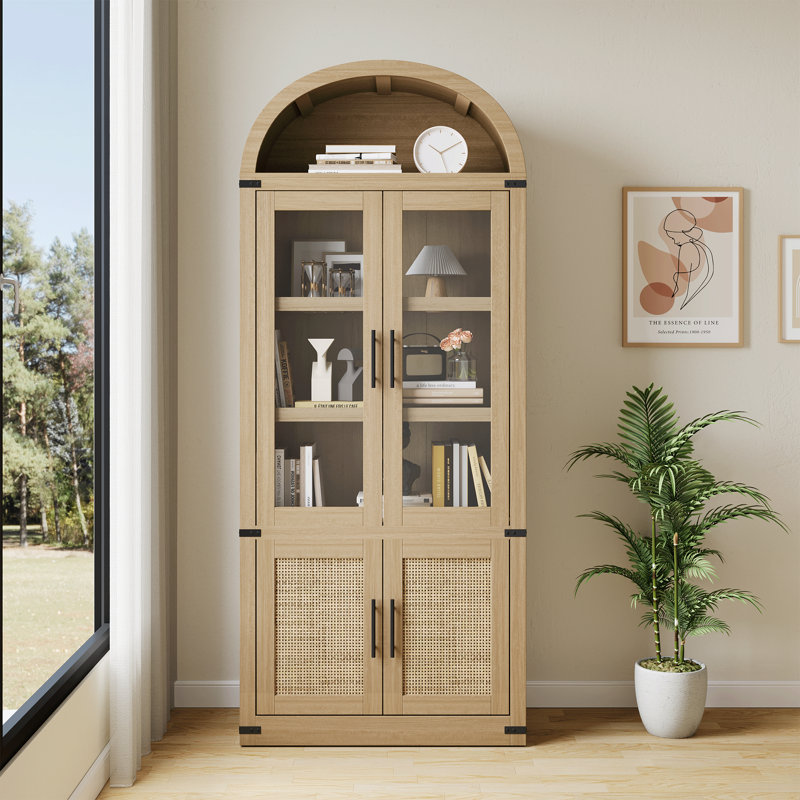 Armoire avec bibliothèque arquée Modern Farmhouse