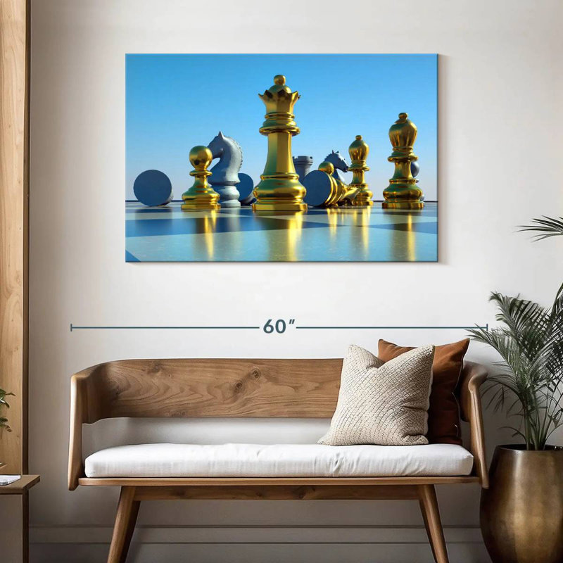 Senne Chess Board Reflection, 30" H x 45" W