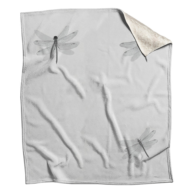 Trois couvertures libellules, 60in W x 80in H