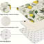 Cream Vintage Botanical Lemon Kitchen Mats,2 Pack,Retro Decor For Kitchen & Laundry Room