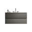 Unité de lavabo de salle de bain Modern Space Grey - Boîte de rangement en céramique-237558893-237558889