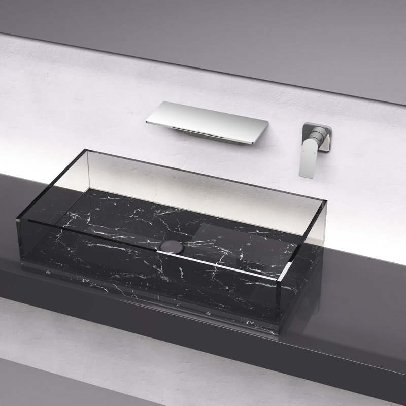 Waterfall Bathroom Tap, Constructed Of Brass, Single Function For Simple Water Temperature And Flow Control, To Increase Counter Space Design Sink Faucet - , Manufactured With Superior Quick
