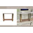 Modern Wood and Metal Rectangular Living Room Table with Shelf Storage for Home Display - Small Coffee Table for Office or Bedroom Decor - Gold & Brown-408897446