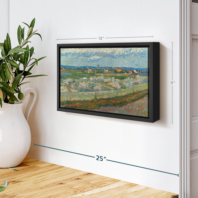 «Peach Trees In Blossom Wall Art», H 13 po x l 9 po