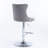 Swivel Velvet Barstools with Adjusatble Seat Height-1880070283-1880070260
