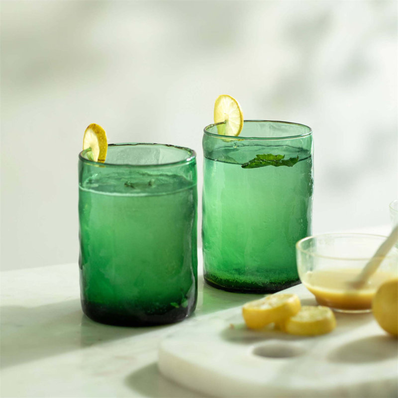 Ensemble de 2 verres vert Midori vert