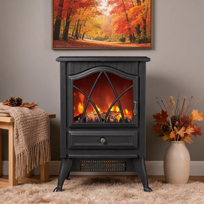 Espiron Optimum 38.2 cm W Black Electric Fireplace