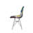 Patchwork Accent Chair Bohemian Style Fabric? Chair With Chromed Legs Geometric Pattern Chair, 18" X 21", Set Of 2