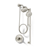 Kohler Purist Performance Showering Kit, 2.5 GPM Multifunction Showerhead and Handshower Package, Three Spray Settings