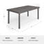 Table de patio d'extérieur en rotin avec plateau en bois d'ingénierie 71 po Martha Stewart Bedford-138488358-109713862