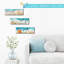 Décoration murale en bois 3 pièces inspirante océan
