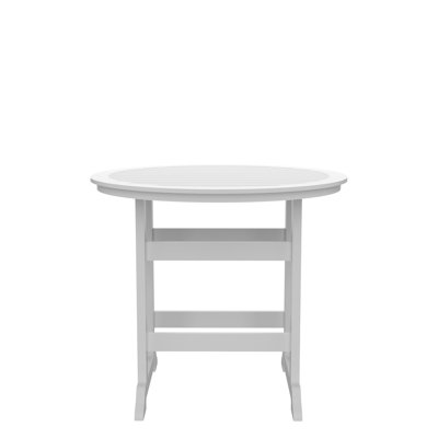 Poolside Dining Table - , White + Gray Option Outdoor Height To Harsh Winters