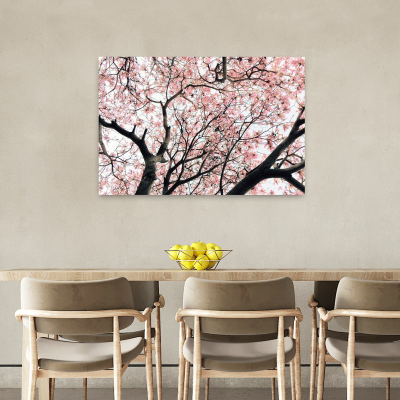 Arbre de cerisier japonais délicat contemporain, H 24 po x l 36 po