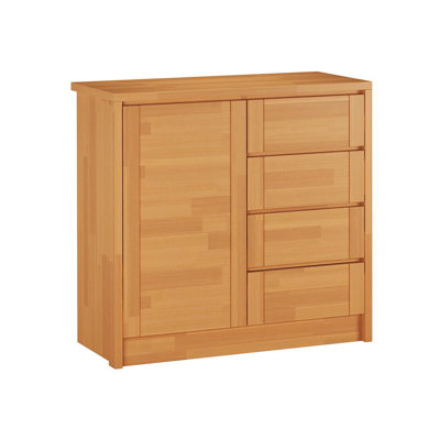 Filley Solid Wood 104.6cm W 4 - Drawer Chest of Drawers