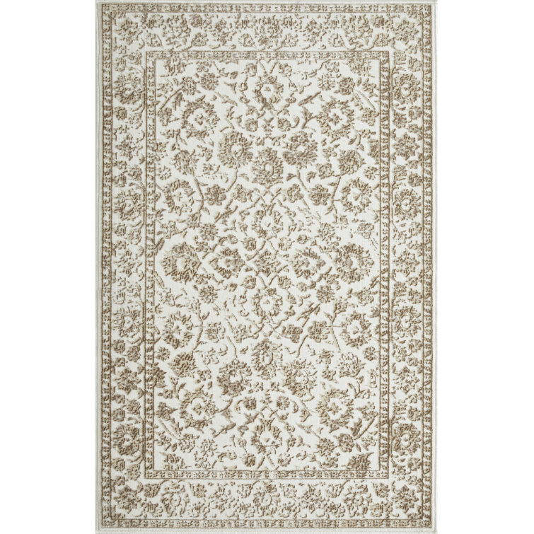 Raashid Washable Floral Indoor Rug
