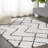 Schlosser Moroccan Diamond Shag Beige/Dark Gray Rug-1159273598