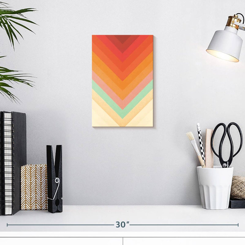 Avery Rainbow Chevrons, 12" H x 8" W