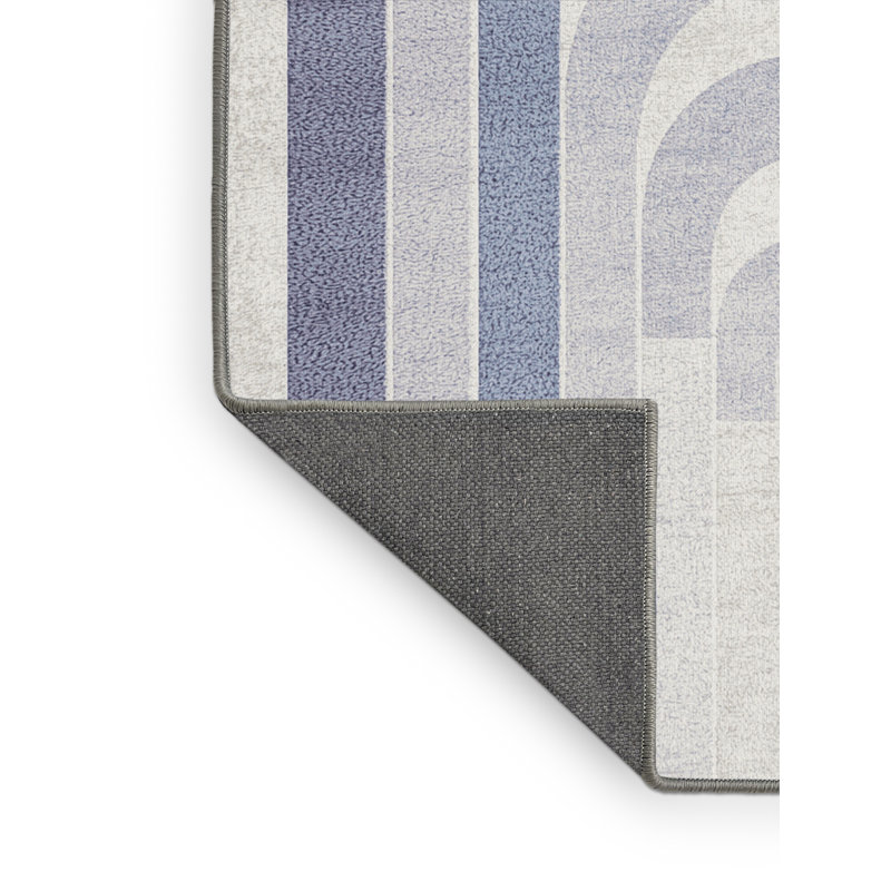 Soft Plush Ferrier Easter Modern & Contemporary Abstract Area Rug in Gray – Gray Binding, 5x7