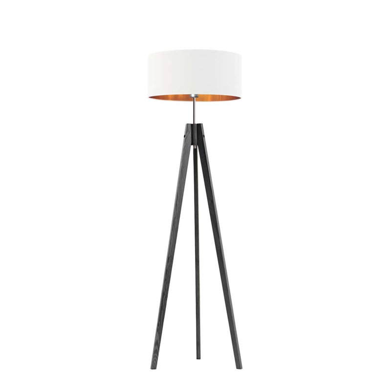 Sedalia 138cm Tripod Floor Lamp, White, Black