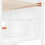 Lit superposé simple au-dessus d'un lit double avec bureau, tiroirs, tablettes, armoire et DEL blanc + orange, idéal pour les petits espaces et l'espace