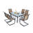 6 - Person Patio Dining Set with Rectangular Table