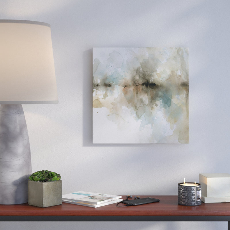 « island brume ii », reproduction d’art sur toile tendue, H 16 po x l 16 po x P 1,5 po
