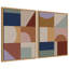 Ensemble de 2 reproductions d'art moderne sur toile encadrées par The Creative Bunch Studio-162452189