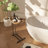 2-Pieces C-Shaped Side Table, C Table End Table For Sofa And Bedside,Couch Side Tables,Wood C-Shaped End Table With Metal Frame Slide For Bedroom Living Room