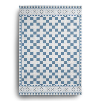Chenille Geometric Indoor / Outdoor Rug