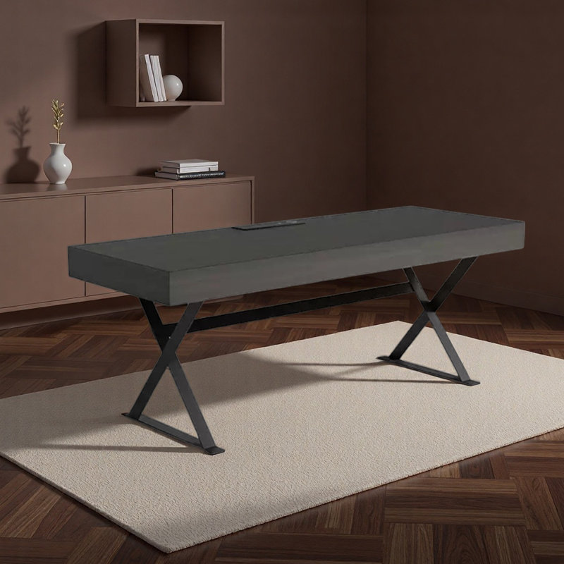 Bureau de fabrication durable à panneaux multicouches, H 29,53 po x l 86,61 po x P 31,5 po