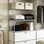70 po H 60 po Armoire de rangement en métal avec portes et tablettes