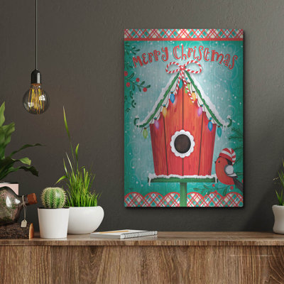 «Christmas Birdhouse» par Mollie B Art