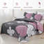 Ensemble de courtepointe 3 pièces avec imprimé floral-122256916-122256917