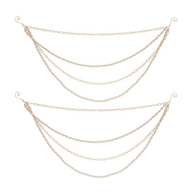 Pearl Bead and Chain Link Garland