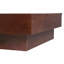 Table basse de rangement en bois d'acacia de 35 pouces au design intemporel et amplement de rangement pour la vie moderne