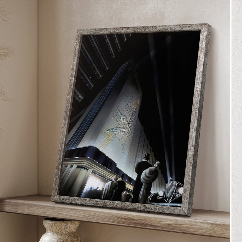 Opening Night Framed Print - Solid Wood, 30" H x 24" W
