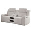 Canapé inclinable confortable, revêtement en fausse fourrure, style moderne pour le salon
