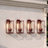 Black Rectangular Narrow Metal Frame with High-transparency Glass Outdoor Wall Light(Set of 4)-1216467571-1218658590