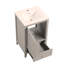Meuble-lavabo de 20 po avec lavabo en céramique, porte à fermeture douce, support de rangement et tiroir, assemblage facile-111123696