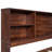 Full Size Wooden Captain Bed With Built-In Storage Shelves, 4 Drawers And 2 Cabinets, Antique Brown