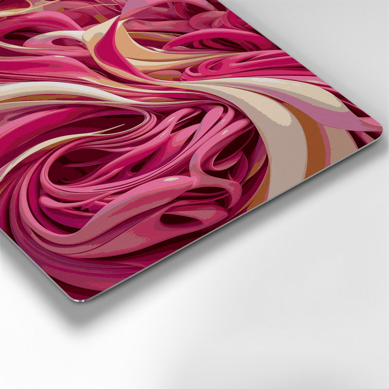 «Biomorphic Abstraction 43», art mural en métal mauve, H 8 po x l 10 po