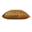 Housses de coussin décoratives en soie multicolore à carreaux 16 po x 16 po faites à la main pour l'intérieur, ensemble de 1