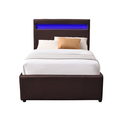 Brois Upholstered UK Single - DE 90 X 190 Cm Ottoman Storage Bed