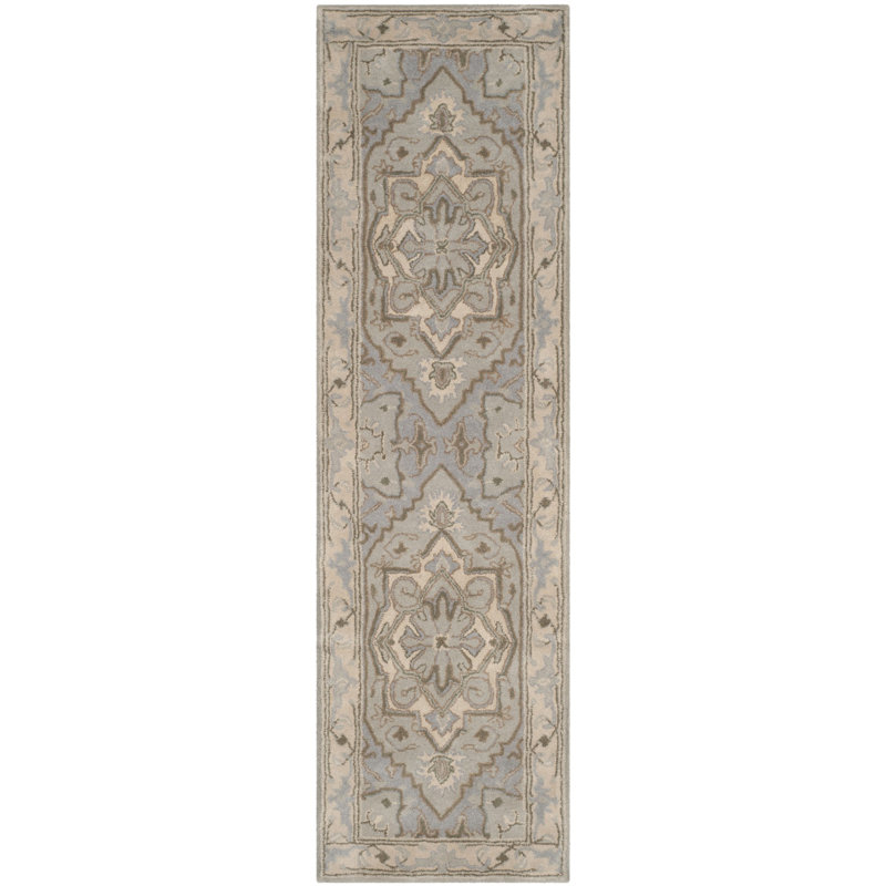 Anotida Hand Tufted Wool Oriental Rug, Runner 2'3" x 6'