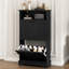 Armoire de rangement pour 12 paires de chaussures avec 2 tiroirs rabattables-1071814026