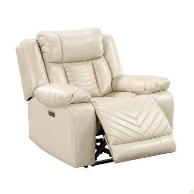 Chiar inclinable électrique avec ceinture à DEL beige