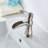 Single Hole Faucet Single-handle Bathroom Faucet With Deck Plate With Drain Assembly-93398396