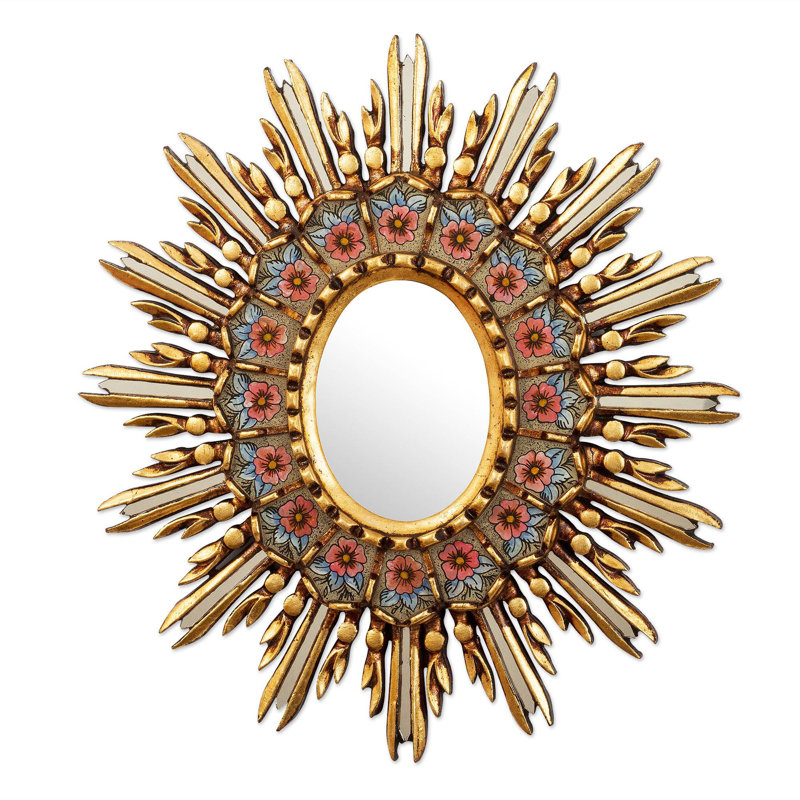 Miroir d'appoint mural Bungalow Rose Cusco Primrose