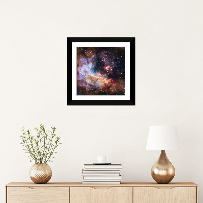 Impression sur toile tendue, "céleste fireworks, westurland 2 (hubble, la chambre à coucher de la, H 16 po x l 16 po x P 1 po